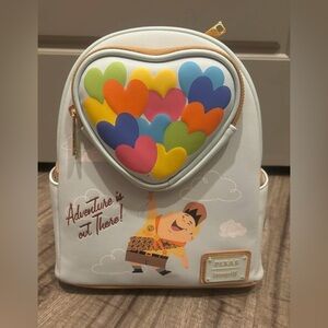 Disney Pixar Up Russell Heart Balloons Loungefly Backpack New with Tags